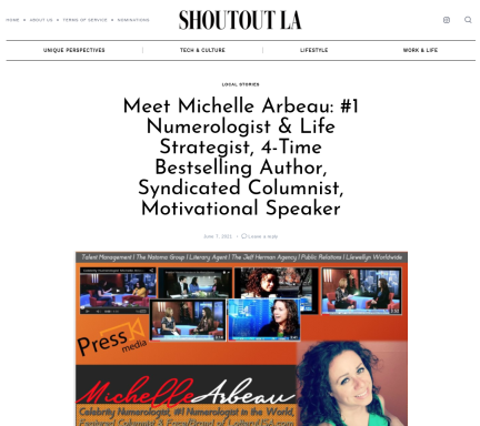 Featured in ShoutOut LA Magazine